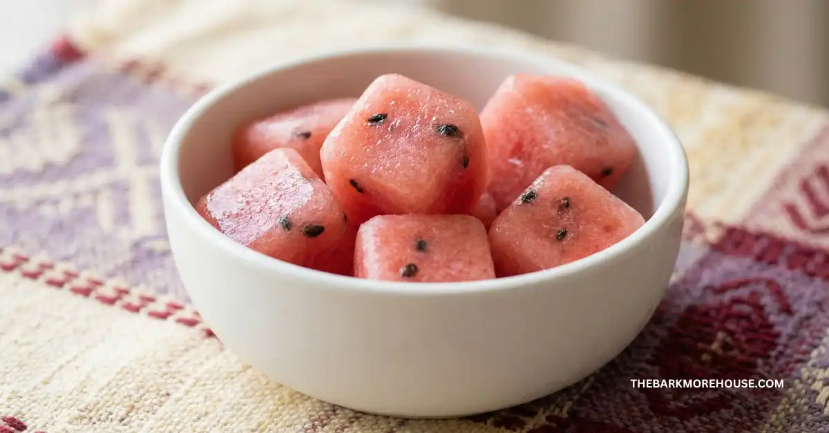 Vegan Watermelon Slush Bites for Dogs